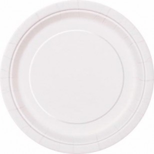 Bright White 16pk Paper Plates 